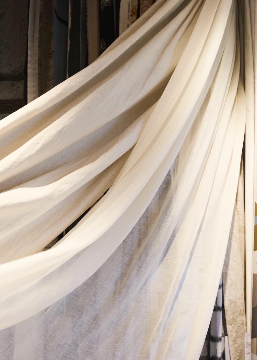 Foto eines großen Vorhangs